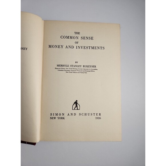Common Sense of Money & Investments - 1924 First Edition - Picture 3 of 6